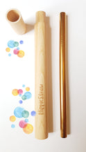 Load image into Gallery viewer, Smoothie/Bubble/boba tea Reusable Straw with FREE Wooden Case