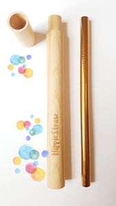 Smoothie/Bubble/boba tea Reusable Straw with FREE Wooden Case