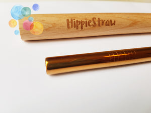 Smoothie/Bubble/boba tea Reusable Straw with FREE Wooden Case