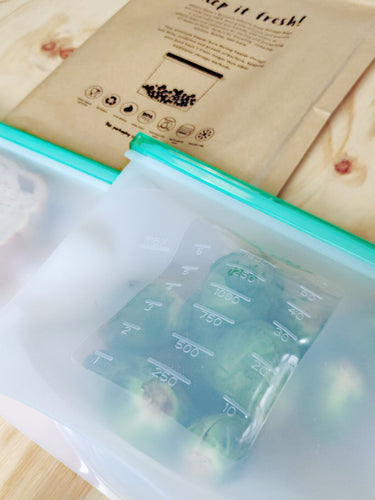 HIPPIESTRAW Reusable Silicone Food Storage Bags