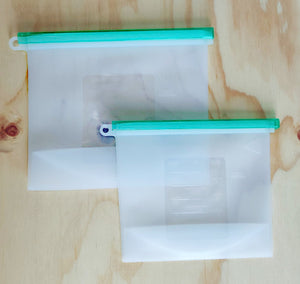 HIPPIESTRAW Reusable Silicone Food Storage Bags