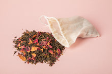 Load image into Gallery viewer, Reusable Organic Cotton Muslin Tea Bags with drawstring Pack of 10