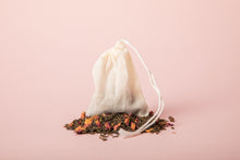 Load image into Gallery viewer, Reusable Organic Cotton Muslin Tea Bags with drawstring Pack of 10